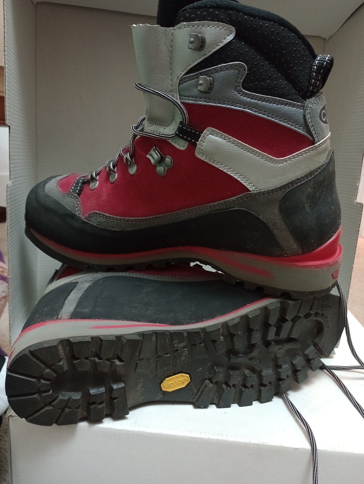 Boreal Nelion Red Mountaineering Boots B2 Men's Size 9 Red (Not Scarpa