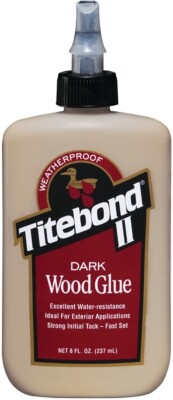 NEW TITEBOND 3703 TiteBond II Premium DARK Wood Glue 8 oz bottle 2712081