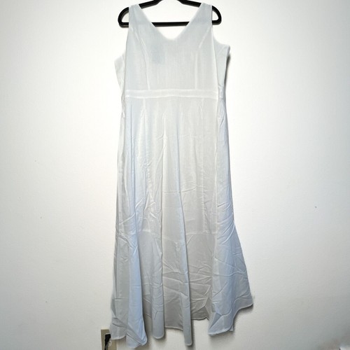 New CITY CHIC Sweety Button Linen Blend Dress S/16 Ivory NWT $159 - Picture 11 of 15