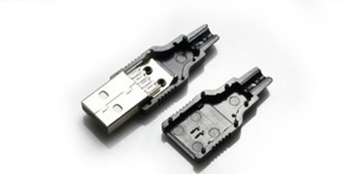 10PCS FAI DA TE USB 2.0 Tipo A Spina 4 Pin Adattatore Maschio Connettore Jack Plastica Cover - Foto 2 di 2