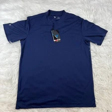 Level Wear Navy Blue Athletic Pullover Short Sleeve Shirt Size Medium NWT