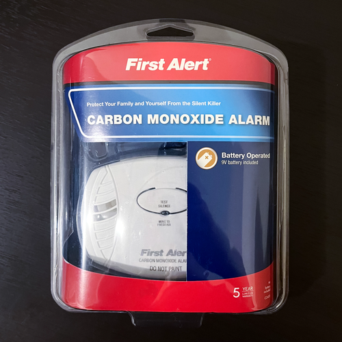 First Alert Carbon Monoxide Alarm CO400, 9V Battery Operated