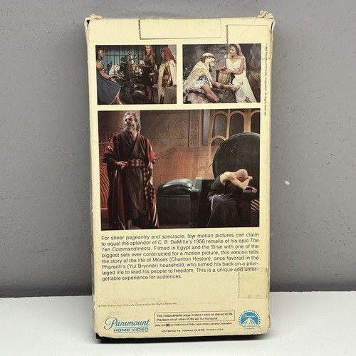 Cecil B. DeMille The Ten Commandments VHS 1956 Video Tape Heston Part 2 Only GOD - Picture 14 of 15