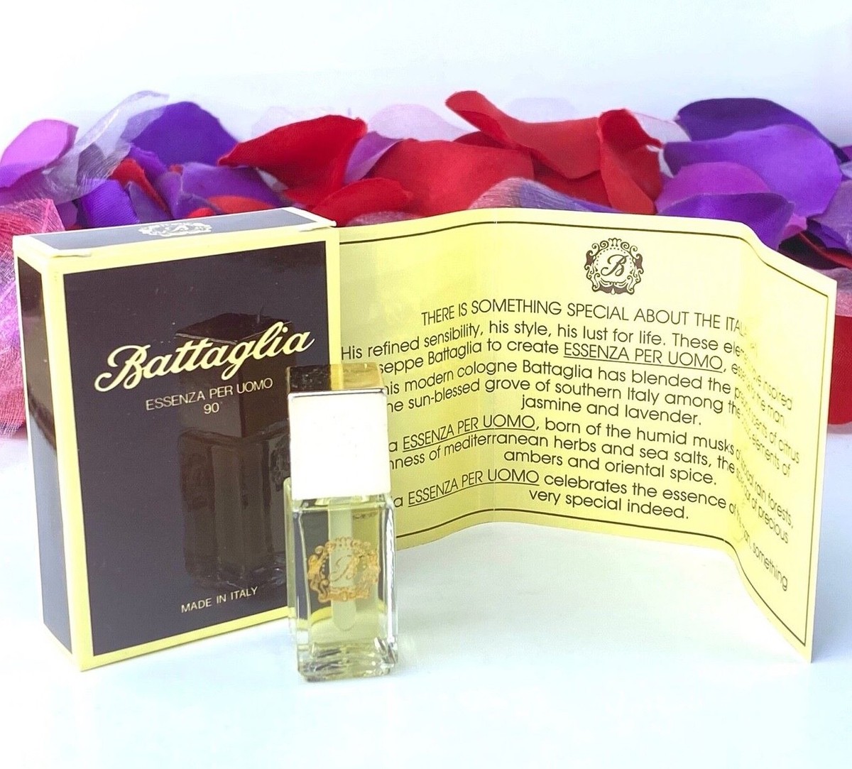 Battaglia Essenza Per Uomo 90 Degrees (.18oz/5ml) Vintage Splash