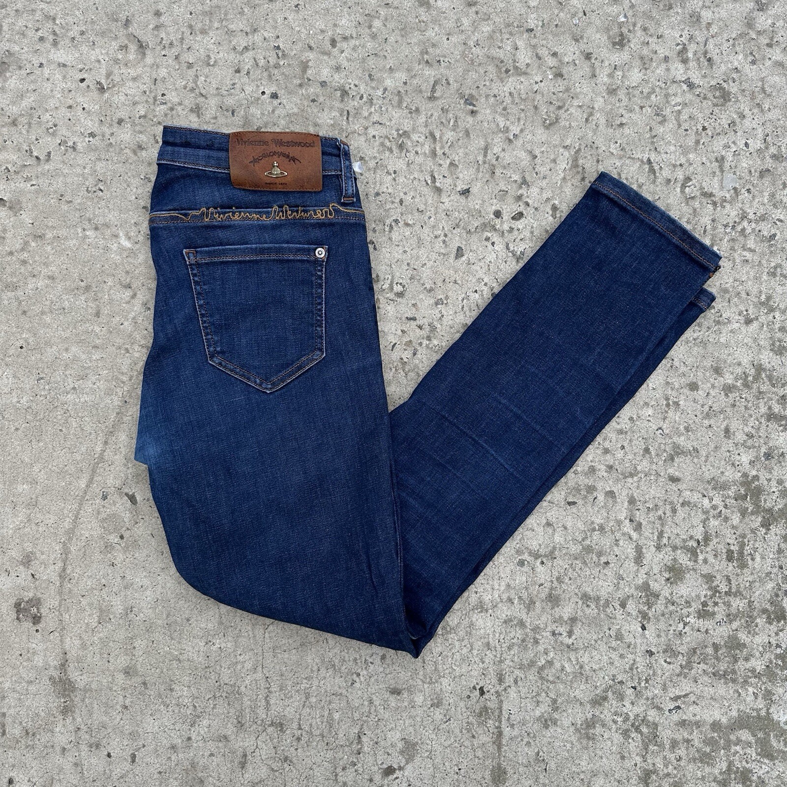 Vintage Vivienne Westwood Jeans 26 Size Y2K 00s style USA Crazy Fit Used Hype