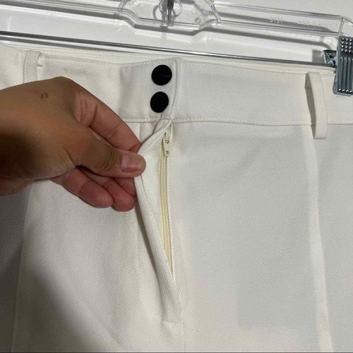 Talbots Stretch Twill Straight Leg Pants In White Size 16 - Picture 4 of 12