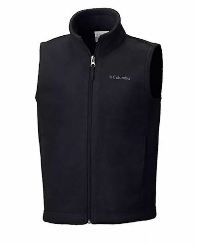 COLUMBIA BOYS STEENS MOUNTAIN FLEECE VEST XXS XS 4/5 6/7 4 5 6 7 BLACK NEW NWT - Picture 6 of 7