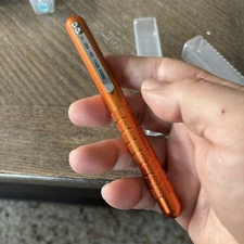 Countycomm Maratac orange Aluminium Embassy Pen Rev. 1 Rare Serial #471