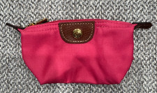Longchamp Le Pilage Mini Fuchsia Coin Purse Pouch