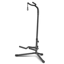 GLEAM Guitar Stand - Adjustable Fit Electric, Classical Guitars and Bass, Loa...