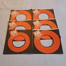 45 RPM 7" RECORD SLEEVES CO. SLEEVE 6 PACK SEE PHOTOS AM Records SLV308