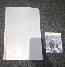 PlayStation 5 PS5 Home Console White/Black with God of War Ragnarök with wires