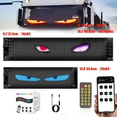 Für Lkw Devil's Eye Lampe LED-Bildschirm Auto-Augenlicht Lkw Dynamisches Licht - Bild 1 von 4