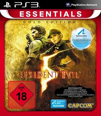 Resident Evil 5 Gold Move Essentials PS3 Neu & OVP