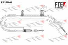 FTE Handbremsseil Seilzug Feststellbremse für VW PASSAT Variant (3B6) Hinten