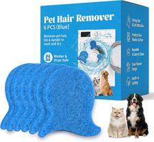 6 Pack Pet Hair Remover for Laundry, Reusable Washer Dryer Lint Catcher for Do
