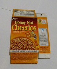 vintage 1994 GENERAL MILLS single serve multi pack CEREAL BOX Honey Nut Cheerios