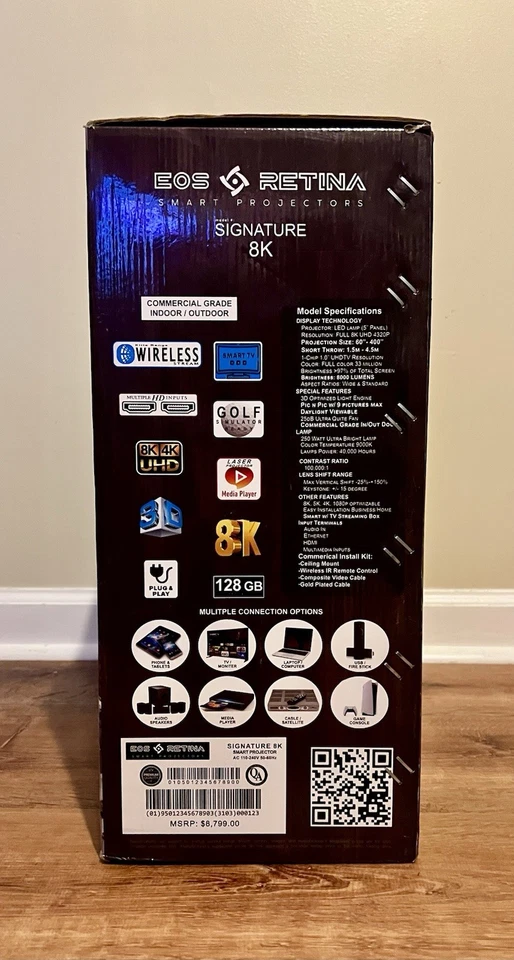 EOS Retina Smart Projector Signature 8k - Tested & Working - Image 4 of 4