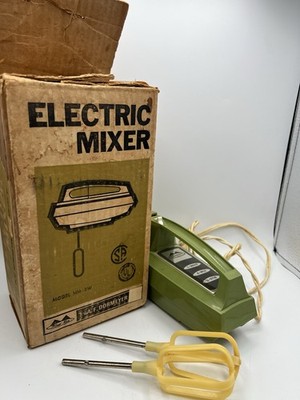 Vintage Dormeyer Portable Mixer Avacado Electric Hand Mixer Maid Rite MCM HM-3W
