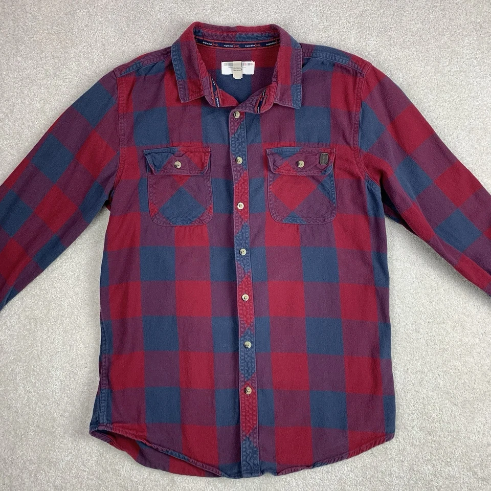 Camisa a Cuadros Triple Five Soul De Colección Abotonada Talla Mediana Franela Manga Larga y2k Foto 3 de 4