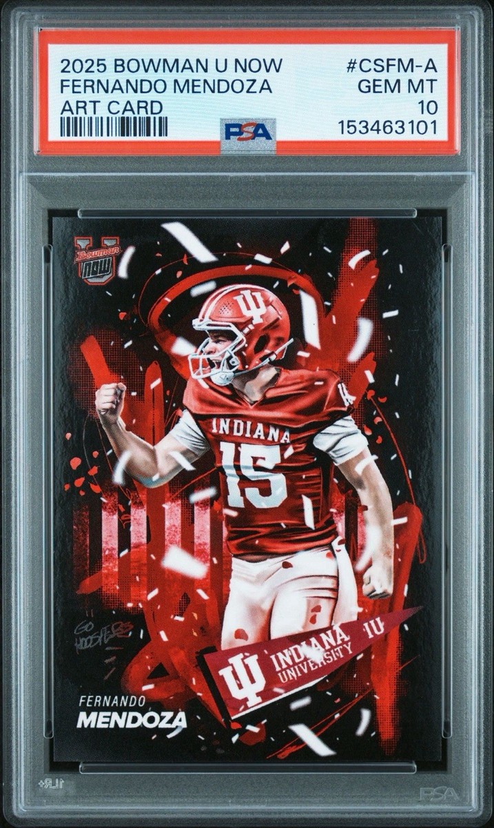 世界に１枚 TOPPS BOWMAN ART CARD 2025-26 Bowman U Now - Art Cards Fernando Mendoza #CSFM-A /17706