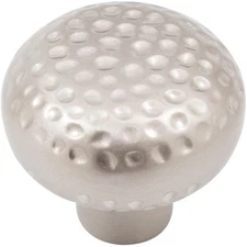 Arts & Crafts Cabinet Knob, Satin Nickel by Stone Harbor Hardware