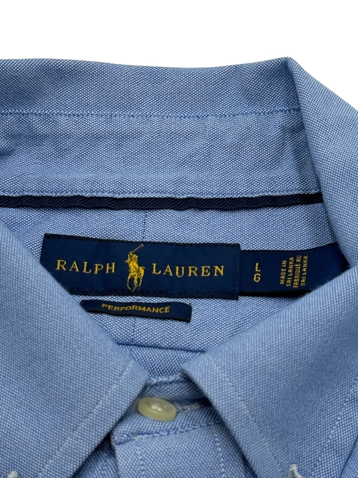 Ralph Lauren Uomo Casual 40% Nylon Camicia A Maniche Lunghe Taglia L - Immagine 4 di 4