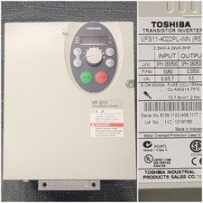 Toshiba VFS11-4022PL-WN R5 Transistor Inverter 5.5A 4.2kVA Read Description