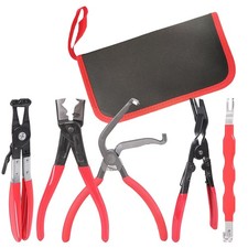 5 Piece Automotive Electrical Disconnect Pliers Kit, Professional Hose Clamp...