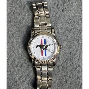 Ladies Ford Mustang Watch Stainless Steel Official Licensed Pony Needs Battery