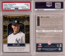 Derek Jeter PSA 7 lot (2) 2008 UD Yankee Stadium Legacy Collection 5665, 6000