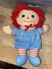 Vintage Raggedy Ann Stuffed Doll 7” 
