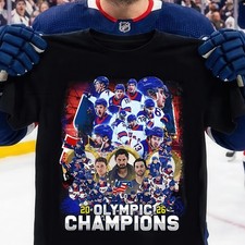 USA Olympic Hockey Team Winter Milano Cortina 2026 Double Gold Graphic T-Shirt