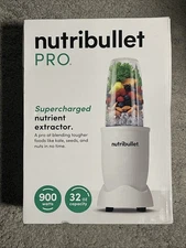 NutriBullet PRO 900W Personal Blender Matte White | Smoothie Maker | New Sealed