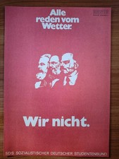 Plakat +Sozialistischer Deutscher Studentenbund 1968+ Faksimile
