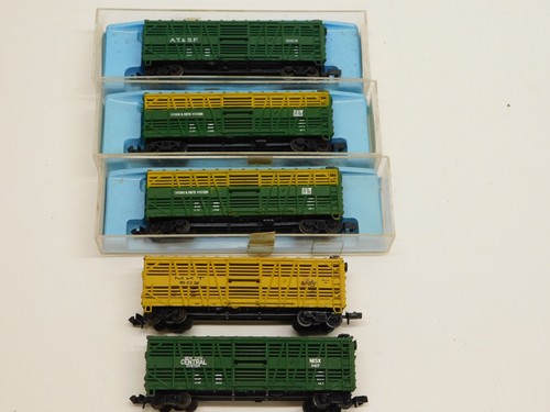 Coches de stock Atlas escala N Chicago y Northwestern/MKT/AT&SF/NYC 40' #14373 | Condition: Used