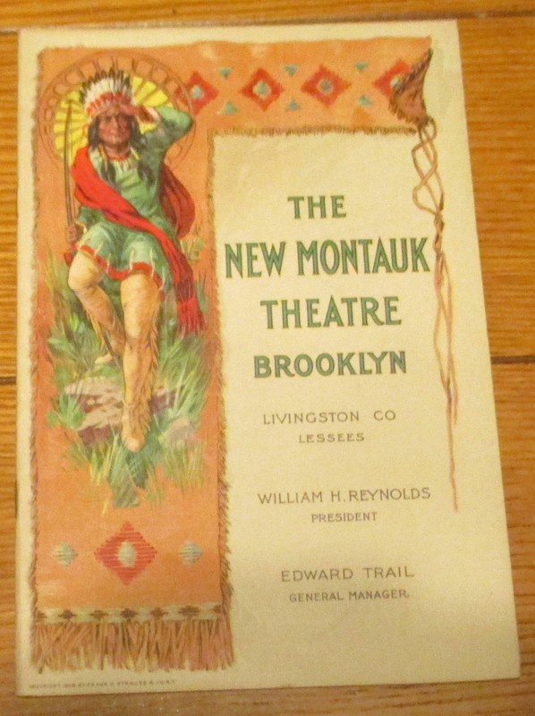 1912 Broadway Playbill "The Real Thing"  Henrietta Crosman  New Montauck Theatre