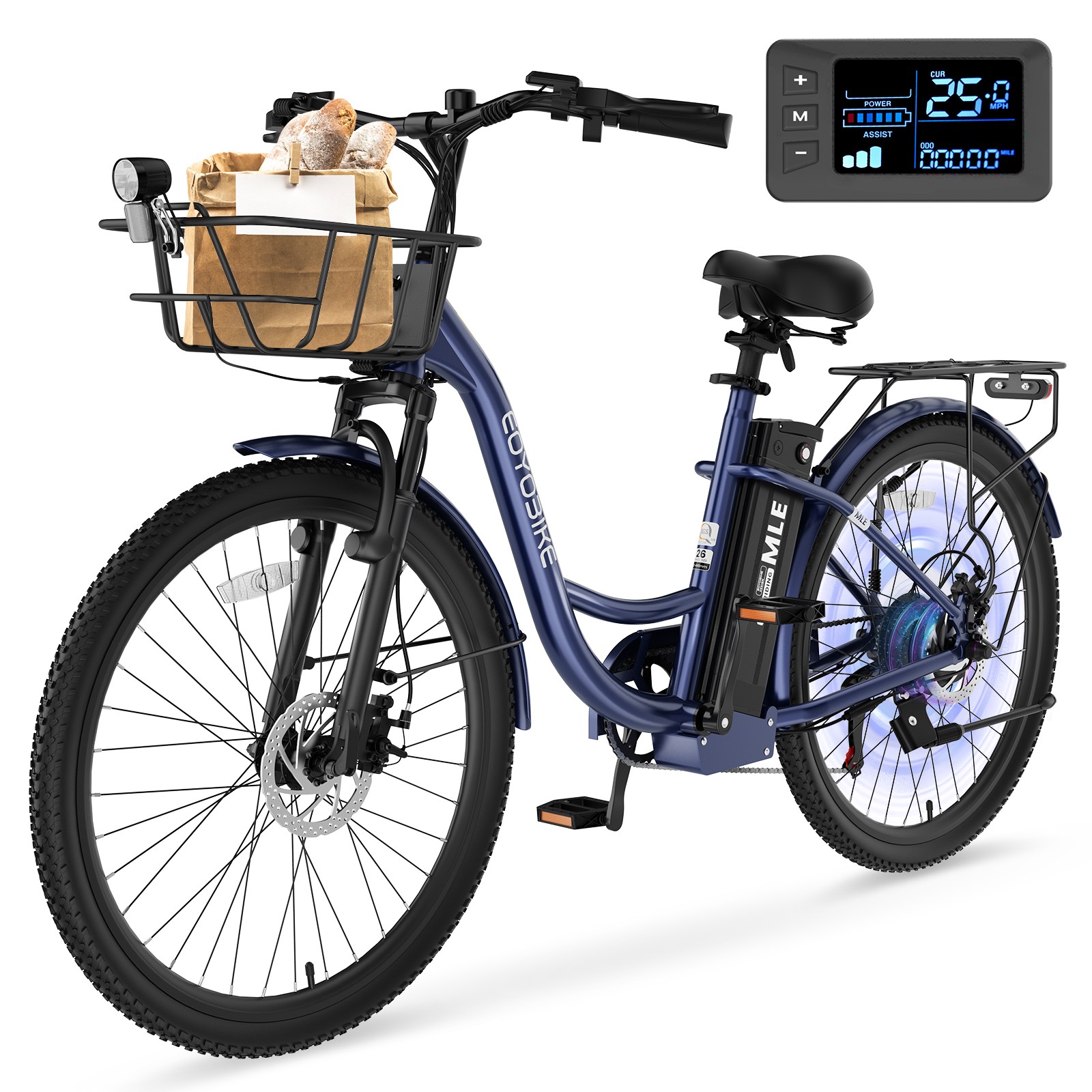NAIZEA Electric Bike for Adults 26" 700W Peak Step Through E