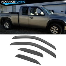Fits 07-14 Chevy Silverado Gmc Sierra Extended Cab Window Visors Rain Deflector