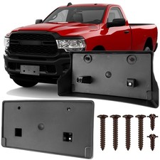License Plate Bracket Front Bumper Holder Replacement Frame Black Ram 2500 License Plate Bracket Front Bumper Holder Replacement Frame Black Ram 2500