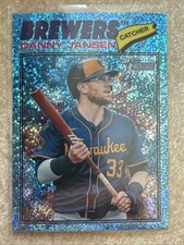 2026 Topps Heritage Chrome Danny Jansen Light Blue Sparkle Parallel #347 Brewers