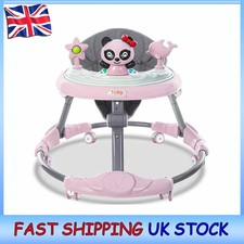 Foldable Baby Walker Bouncer First Steps Push Along Activity Music UK