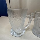 1993 Flintstones McDonald's Complete Set Of 2 VTG Frosted Glass Mugs GUC  — photo 2