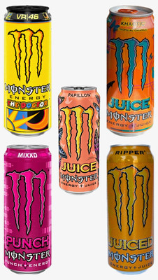 Monster Energy Assorted Juice Flavors The Doctor Papillon MIXXD Ripper Khaotic