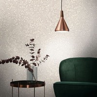 Vliestapete Blattmuster Betonoptik Zweige Floral Beige Creme 89026 (3,84€/1Stk)