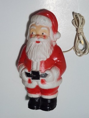 VINTAGE REGAL BLOW MOLD SANTA 12'' WORKING PLUG IN LIGHT UP