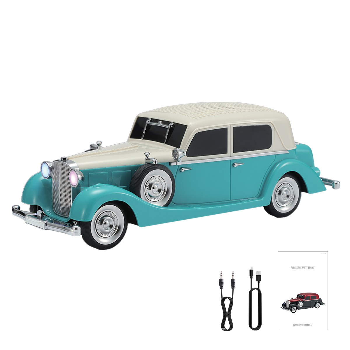 Portable Bluetooth Speaker In The Shape Of Car Model Audio System BT/TF/TWS/FM