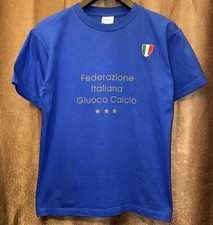 Italy Soccer T-Shirt 2004 World Cup Qualifier Italy vs Norway Used