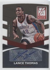 2014 Donruss Elite Status Signatures Gold Die-Cut 2/10 Lance Thomas #97 Auto 2u3