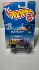 Hot Wheels 1997 Mainline #128 Baja Breaker Van Mtflk Purple w/ BWs